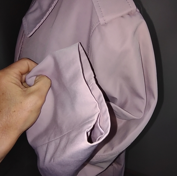 LANDS end pink trench coat - Picture 6 of 8